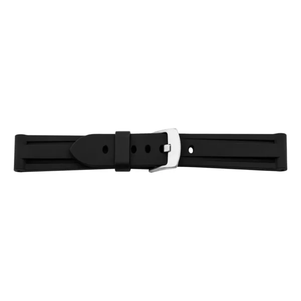 Pebro Kunststoff-Uhrenarmband - PU (844) - Schwarz