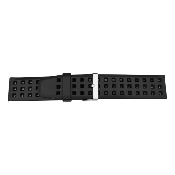 Pebro Kunststoff-Uhrenarmband - PVC (808) - Schwarz