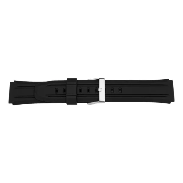 Pebro Kunststoff-Uhrenarmband - PVC (824) - Schwarz