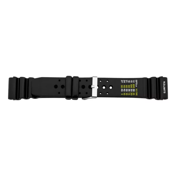 Pebro Kunststoff-Uhrenarmband - PVC (836) - Schwarz