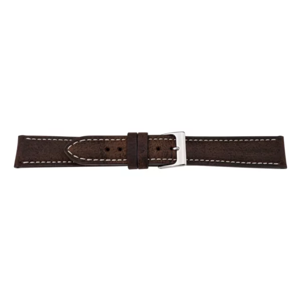 Pebro Premium Leder-Uhrenarmband - Antilopenleder (1007) - Dunkelbraun