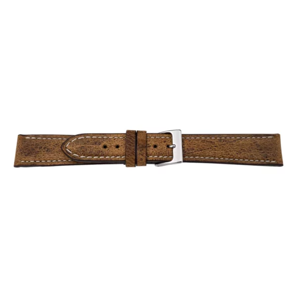 Pebro Premium Leder-Uhrenarmband - Antilopenleder (1008) - Braun