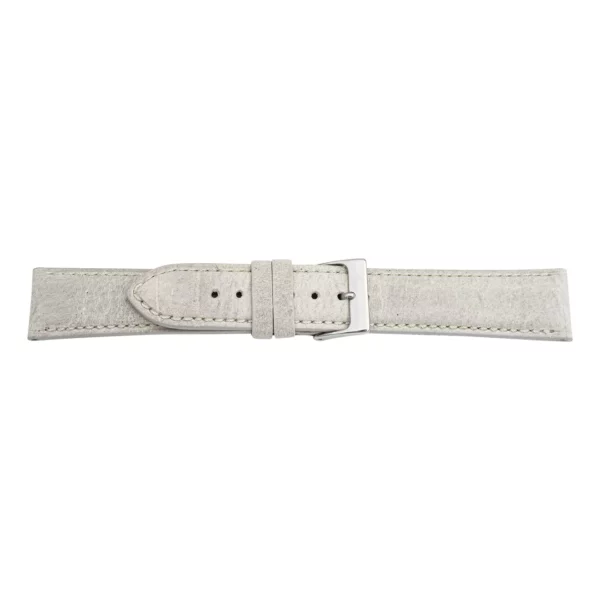 Pebro Premium Leder-Uhrenarmband - Antilopenleder (1036) - Hellgrau