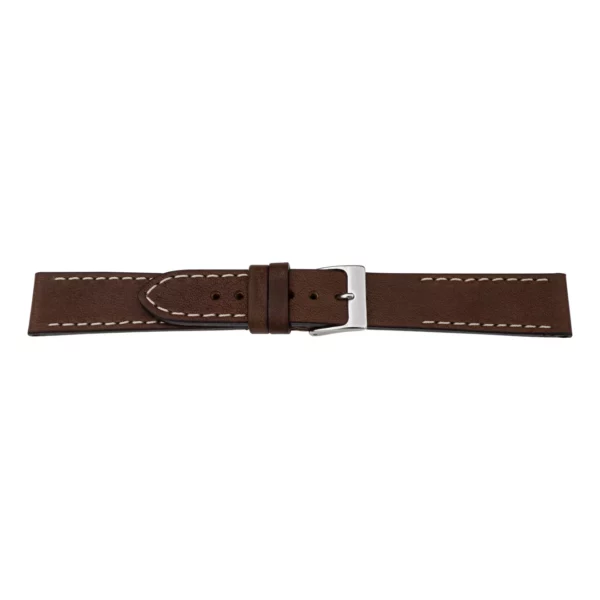 Pebro Premium Leder-Uhrenarmband (1015) - Dunkelbraun