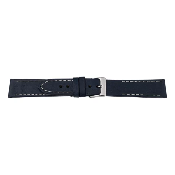 Pebro Premium Leder-Uhrenarmband (1017) - Dunkelblau