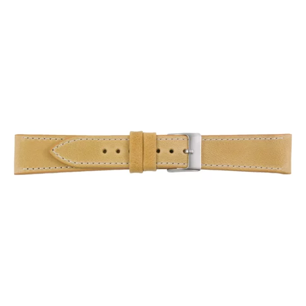 Pebro Premium Leder-Uhrenarmband (130) - Senfgelb