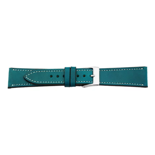 Pebro Premium Leder-Uhrenarmband (160) - Petrol-Blau