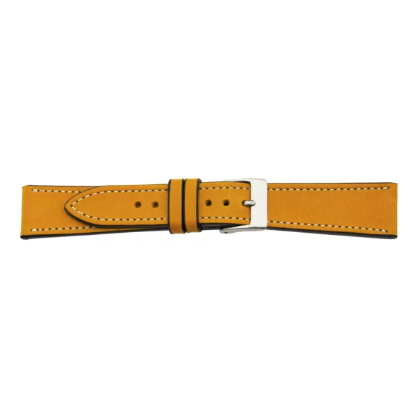 Pebro Premium Leder-Uhrenarmband (161) - Senfgelb