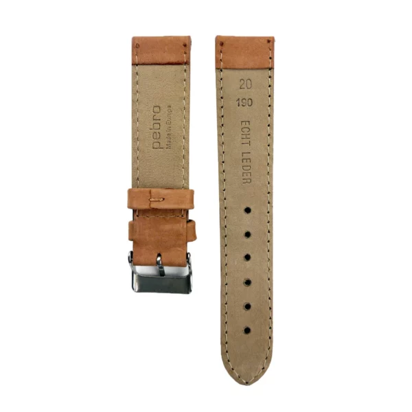 Pebro Premium Leder-Uhrenarmband (190) - Terrakotta – Bild 3