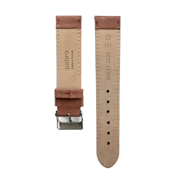 Pebro Premium Leder-Uhrenarmband (191) - Haselnuss – Bild 3