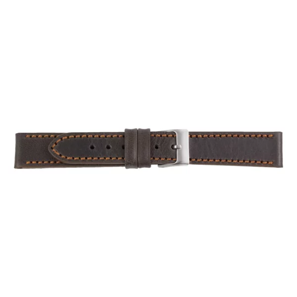 Pebro Premium Leder-Uhrenarmband (200) - Dunkelbraun