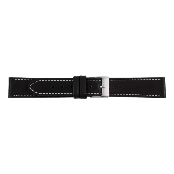 Pebro Premium Leder-Uhrenarmband (305) - Schwarz