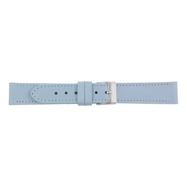 Pebro Premium Leder-Uhrenarmband (315) - Wein-Hellblau