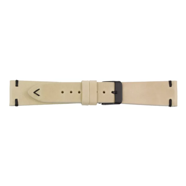 Pebro Premium Leder-Uhrenarmband (520) - Creme