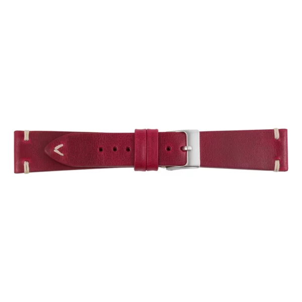 Pebro Premium Leder-Uhrenarmband (523) - Rot