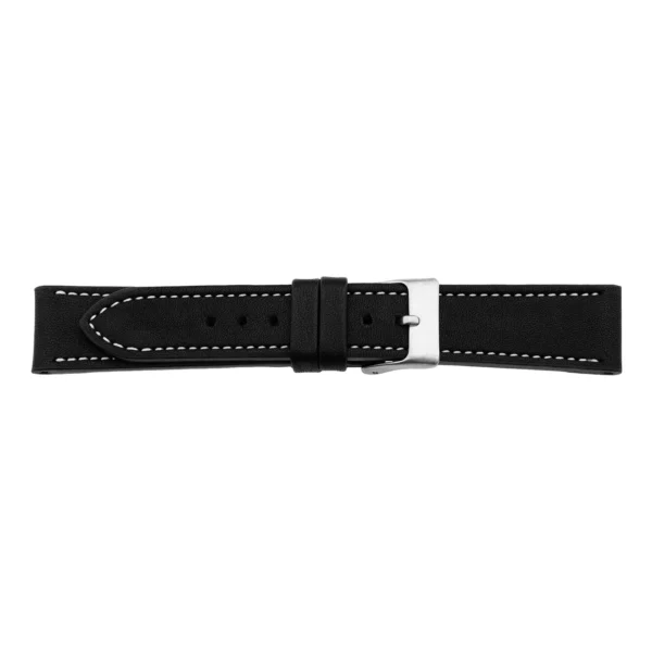 Pebro Premium Leder-Uhrenarmband (529) - XS - Schwarz