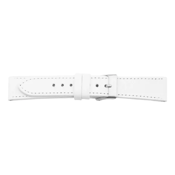 Pebro Premium Leder-Uhrenarmband (535) - XS - Weiß