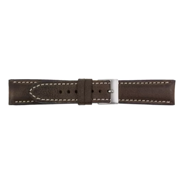 Pebro Premium Leder-Uhrenarmband (542) - Dunkelbraun