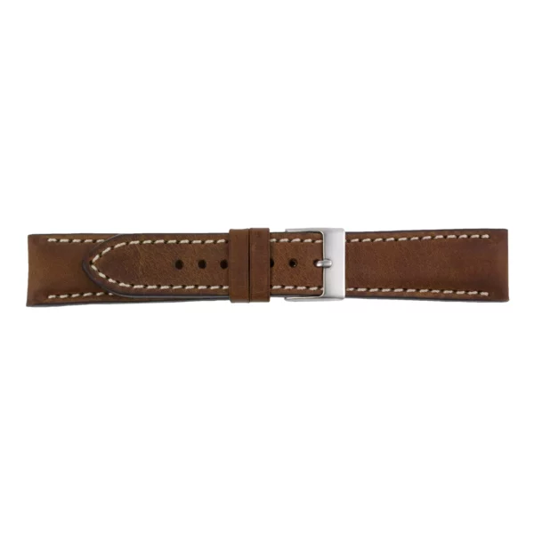 Pebro Premium Leder-Uhrenarmband (543) - Kastanie