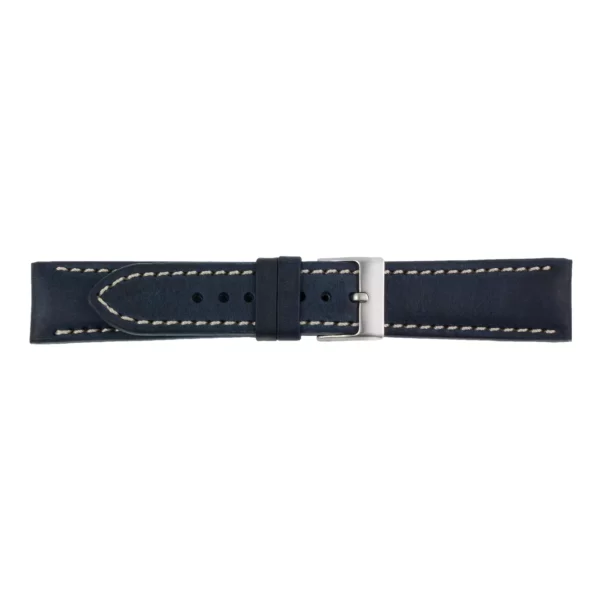 Pebro Premium Leder-Uhrenarmband (547) - Dunkelblau