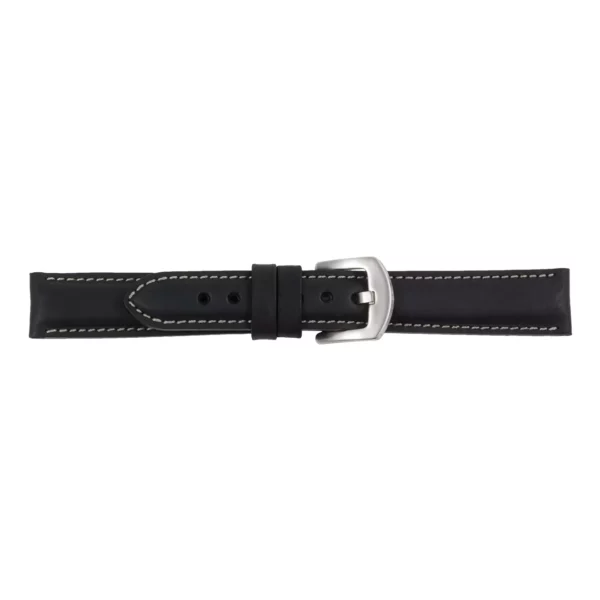 Pebro Premium Leder-Uhrenarmband (570) - Schwarz