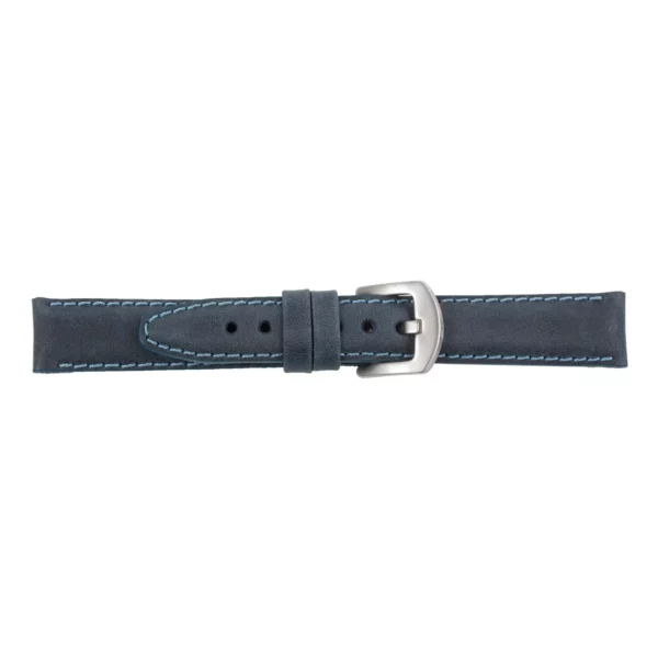 Pebro Premium Leder-Uhrenarmband (571) - Jeans-Blau
