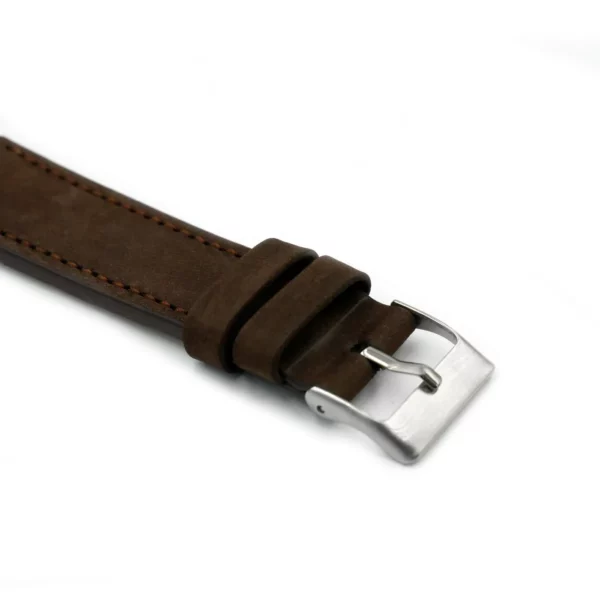 Pebro Premium Leder-Uhrenarmband (579) - Dunkelbraun – Bild 2