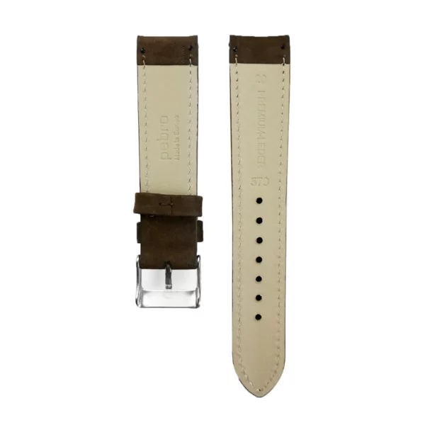 Pebro Premium Leder-Uhrenarmband (579) - Dunkelbraun – Bild 3