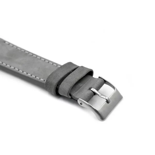 Pebro Premium Leder-Uhrenarmband (582) - Grau – Bild 2