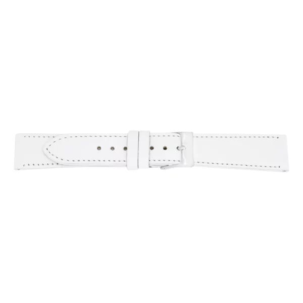 Pebro Premium Leder-Uhrenarmband (628) - Weiß