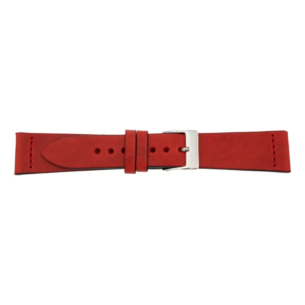 Pebro Premium Leder-Uhrenarmband (661) - Rot