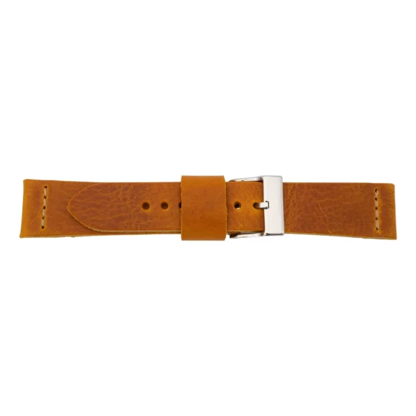 Pebro Premium Leder-Uhrenarmband (663) - Dunkel-Cognac