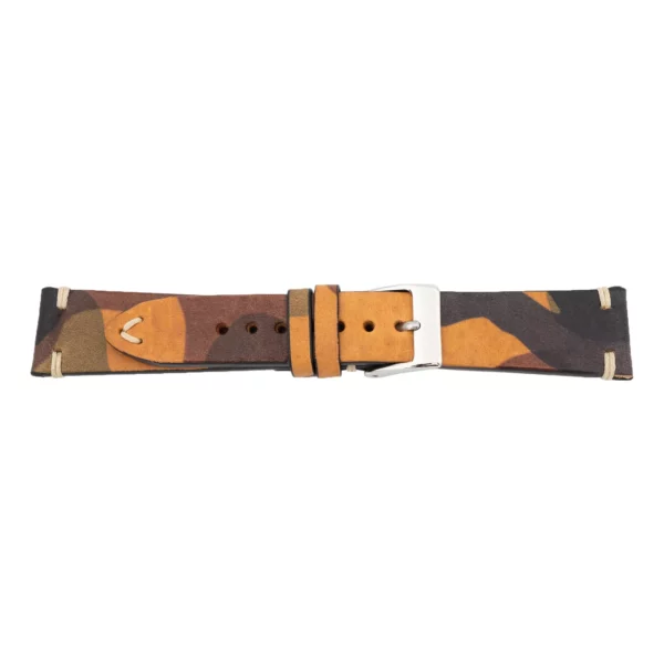 Pebro Premium Leder-Uhrenarmband - Camouflage (668) - Beige
