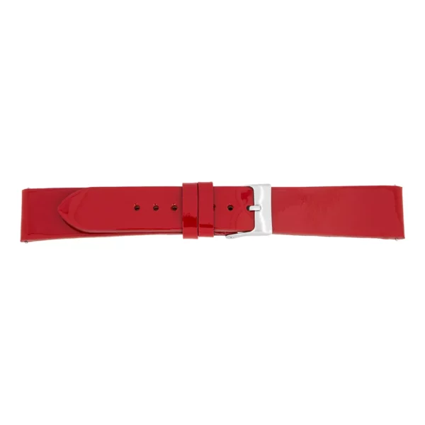 Pebro Premium Leder-Uhrenarmband - Lack (618) - Rot