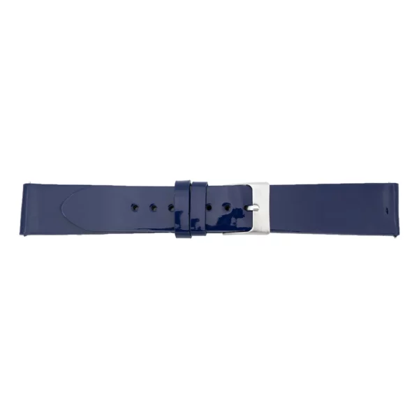 Pebro Premium Leder-Uhrenarmband - Lack (627) - Dunkelblau