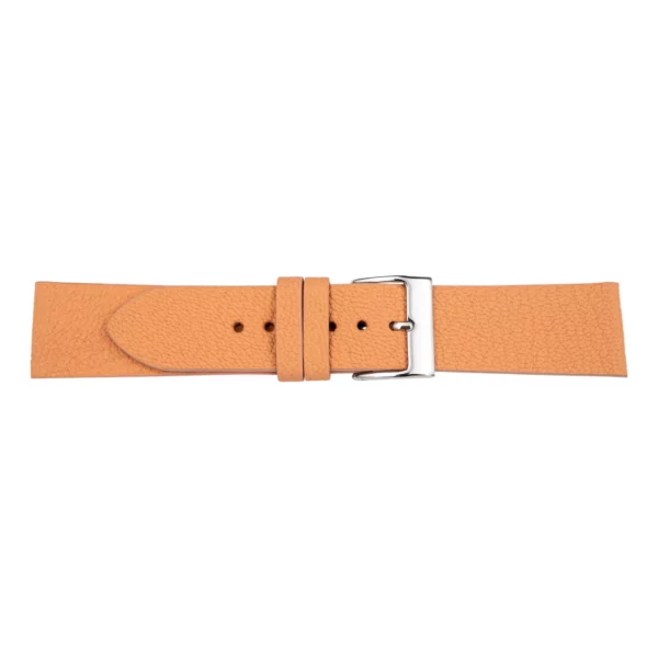 Pebro Premium Leder-Uhrenarmband - Ziegenleder (1022) - XS - Pastel-Orange