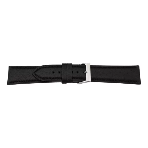 Pebro Premium Leder-Uhrenarmband - Pferdeleder (1042) - Schwarz