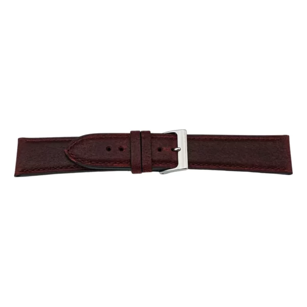 Pebro Premium Leder-Uhrenarmband - Pferdeleder (1047) - Burgunderrot