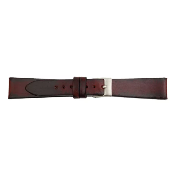 Pebro Premium Leder-Uhrenarmband - Handveredelt (552) - Burgunderrot