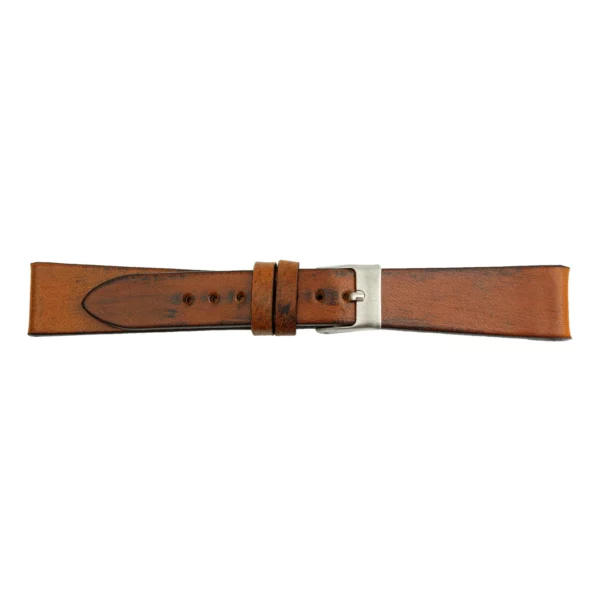 Pebro Premium Leder-Uhrenarmband - Handveredelt (556) - Burgunderbraun