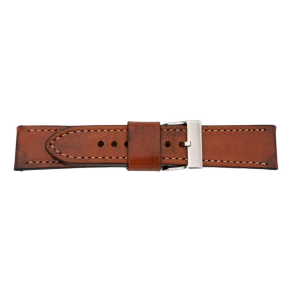 Pebro Premium Leder-Uhrenarmband - Handveredelt (653) - Cognac