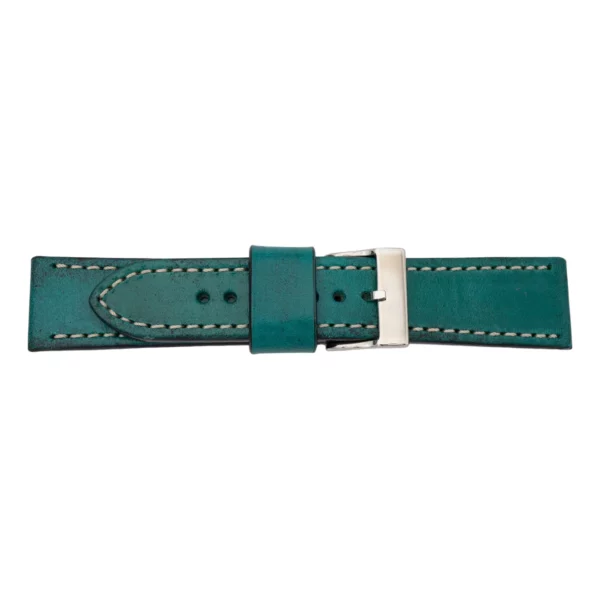 Pebro Premium Leder-Uhrenarmband - Handveredelt (656) - Petrol