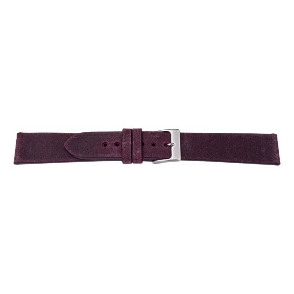 Pebro Premium Leder-Uhrenarmband - Wildleder (1006) - Burgunderrot