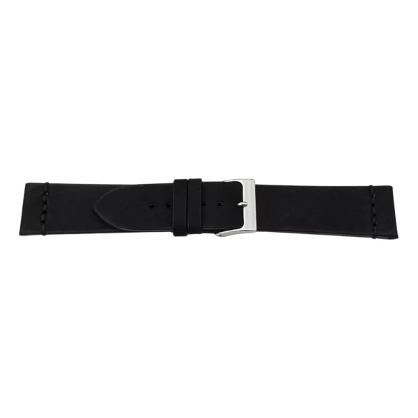 Pebro Premium Leder-Uhrenarmband - Vintage (1037) - Schwarz