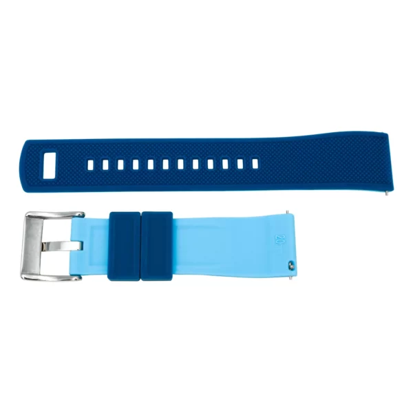 Pebro Silikon-Uhrenarmband (871) - Dunkelblau/Hellblau – Bild 2