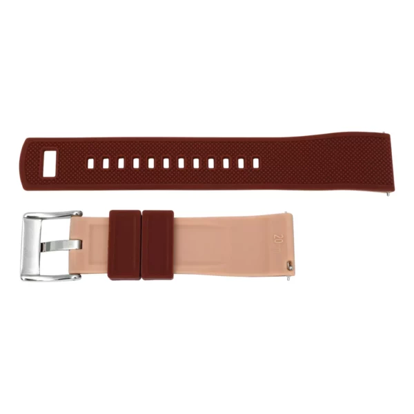 Pebro Silikon-Uhrenarmband (873) - Khaki/Braun – Bild 2