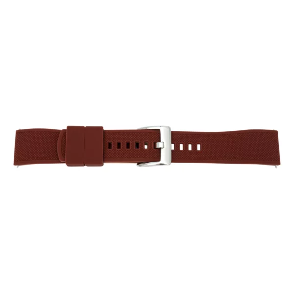 Pebro Silikon-Uhrenarmband (873) - Khaki/Braun