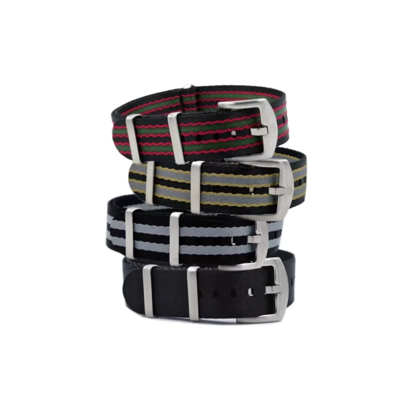 Wristporn Premium Nylon Uhrenarmbänder - 4 Stück - Bond Style