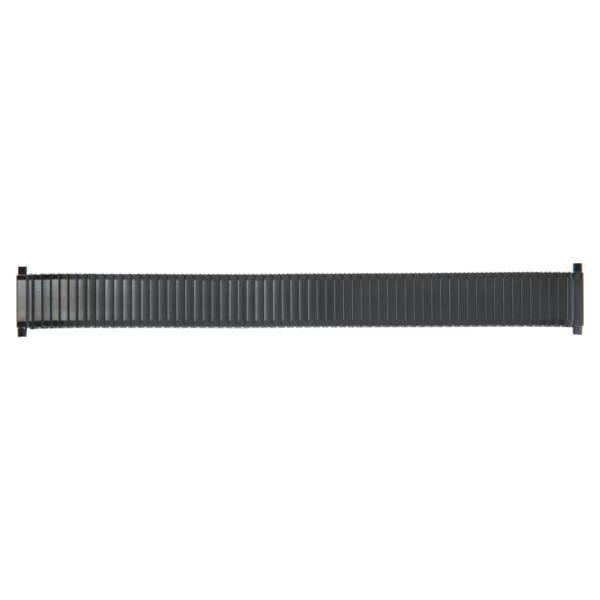 Eulit Flex Edelstahl Uhrenarmband - Teleskop-Anstoß - Schwarz