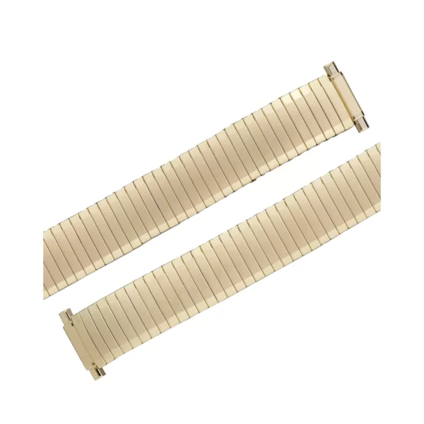 Eulit Flex Edelstahl Uhrenarmband - Teleskop-Anstoß - Gold – Bild 2